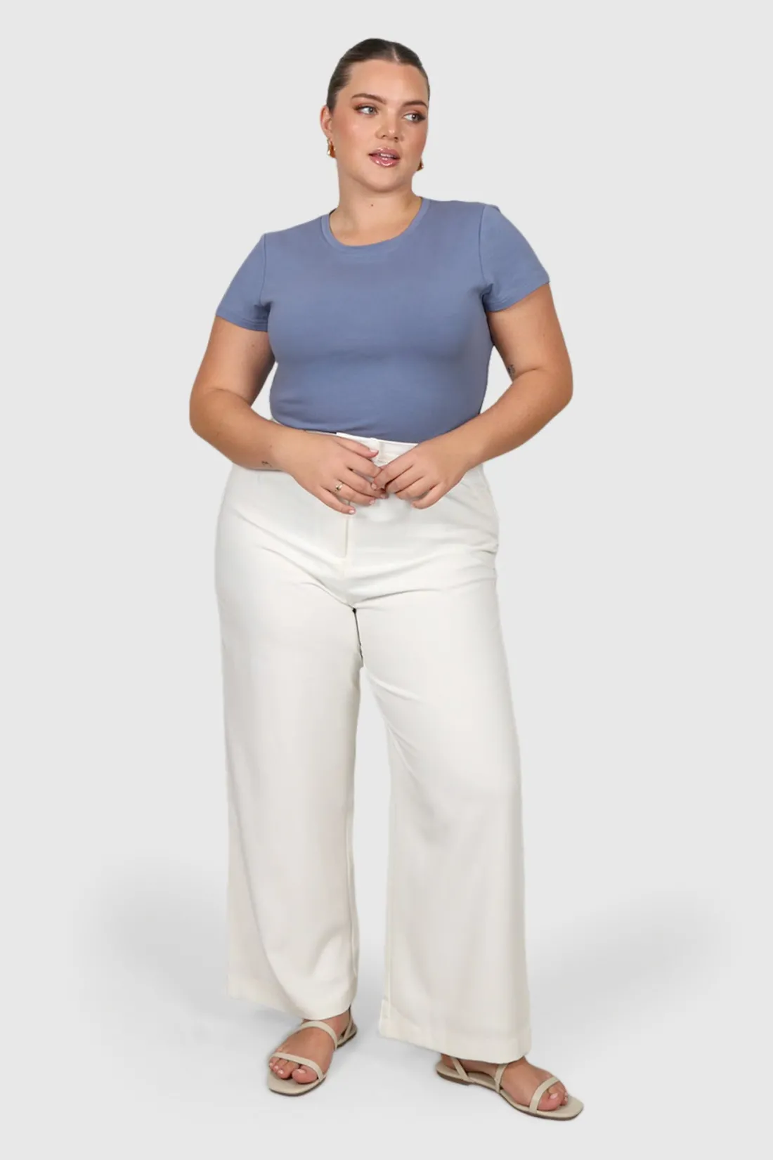 buttery_tee_steel_blue_6.webp Fayt Tops | BUTTERY TEE STEEL BLUE