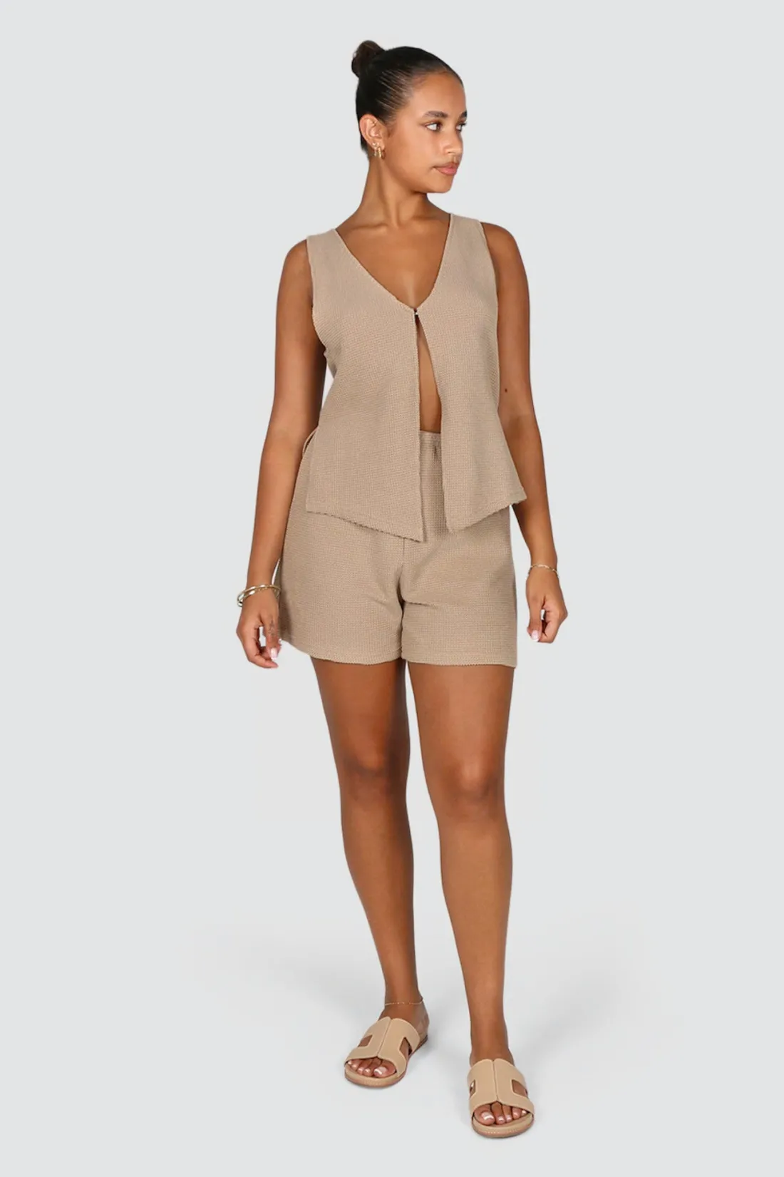 capri_waffle_shorts_biscuit_2.webp Fayt Shorts | CAPRI WAFFLE SHORTS BISCUIT