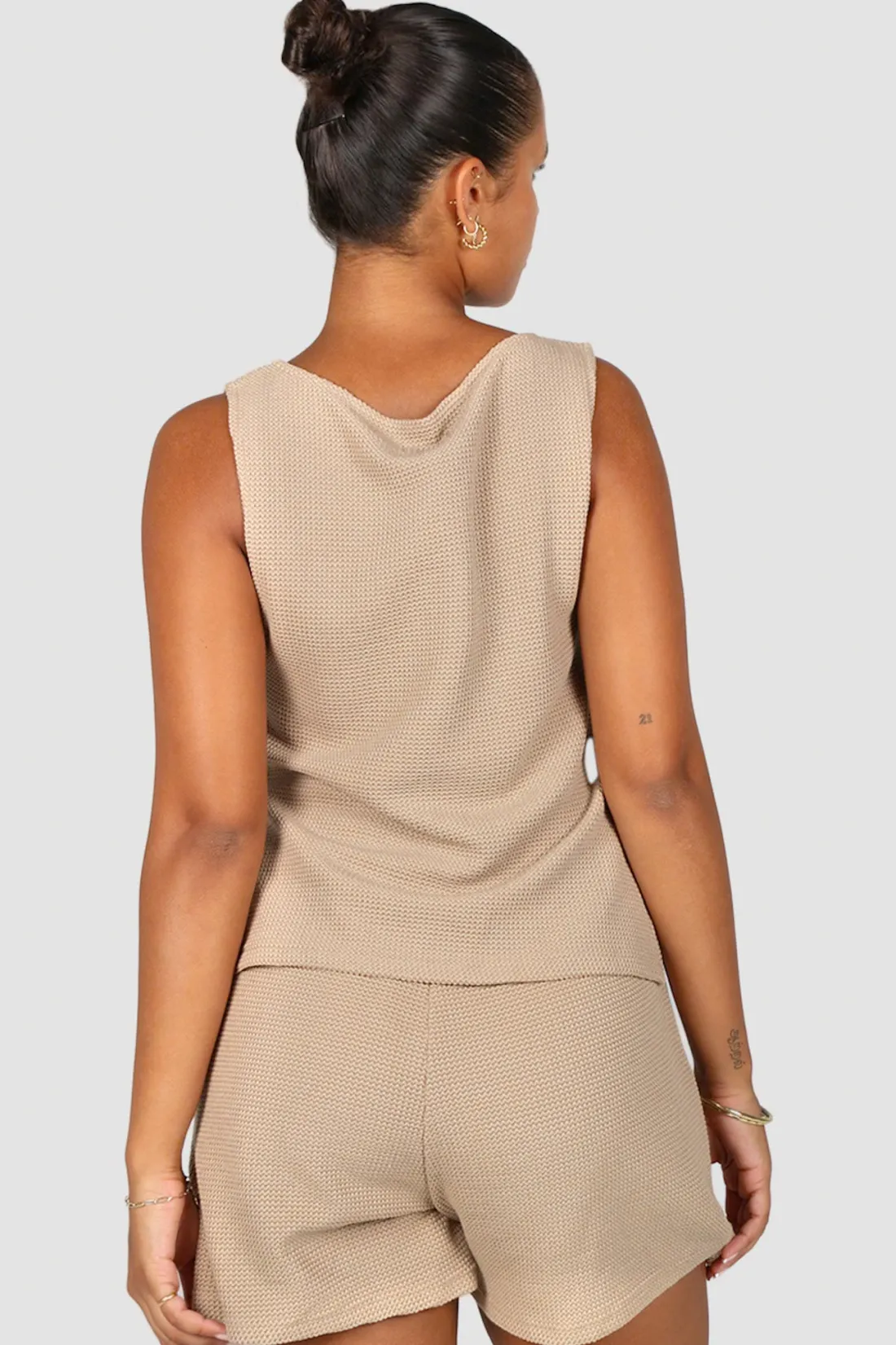 capri_waffle_shorts_biscuit_3.webp Fayt Shorts | CAPRI WAFFLE SHORTS BISCUIT