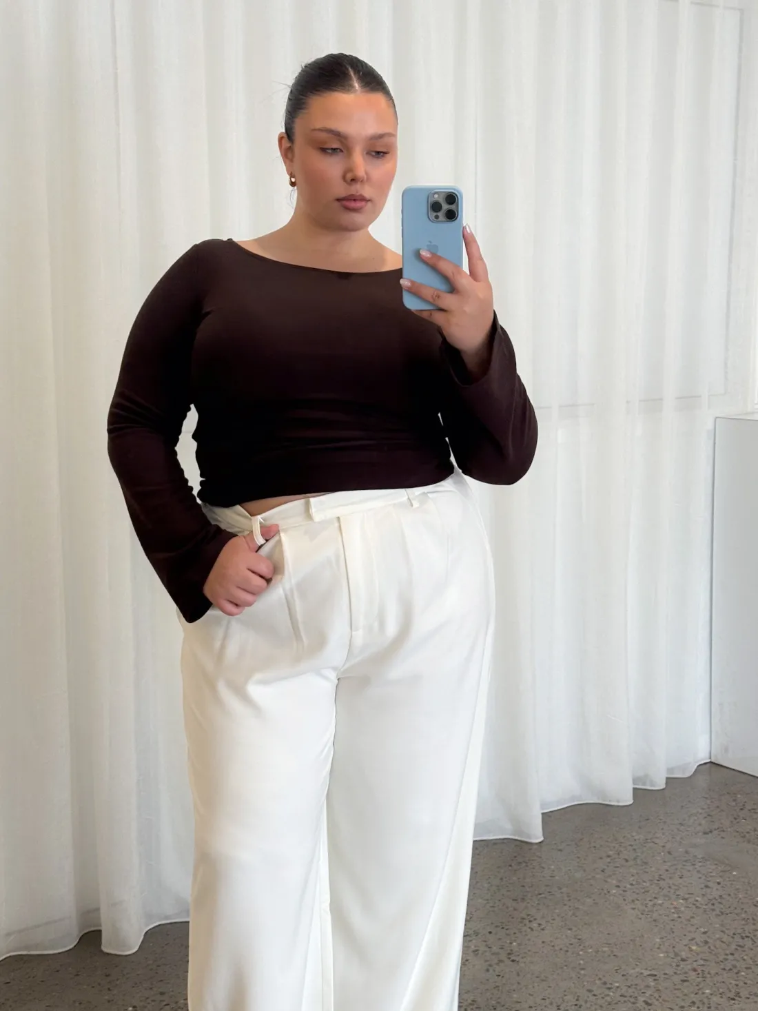 Fayt Tops | Jackets, Knits & Coats | DAKOTA RIBBED TOP ESPRESSO