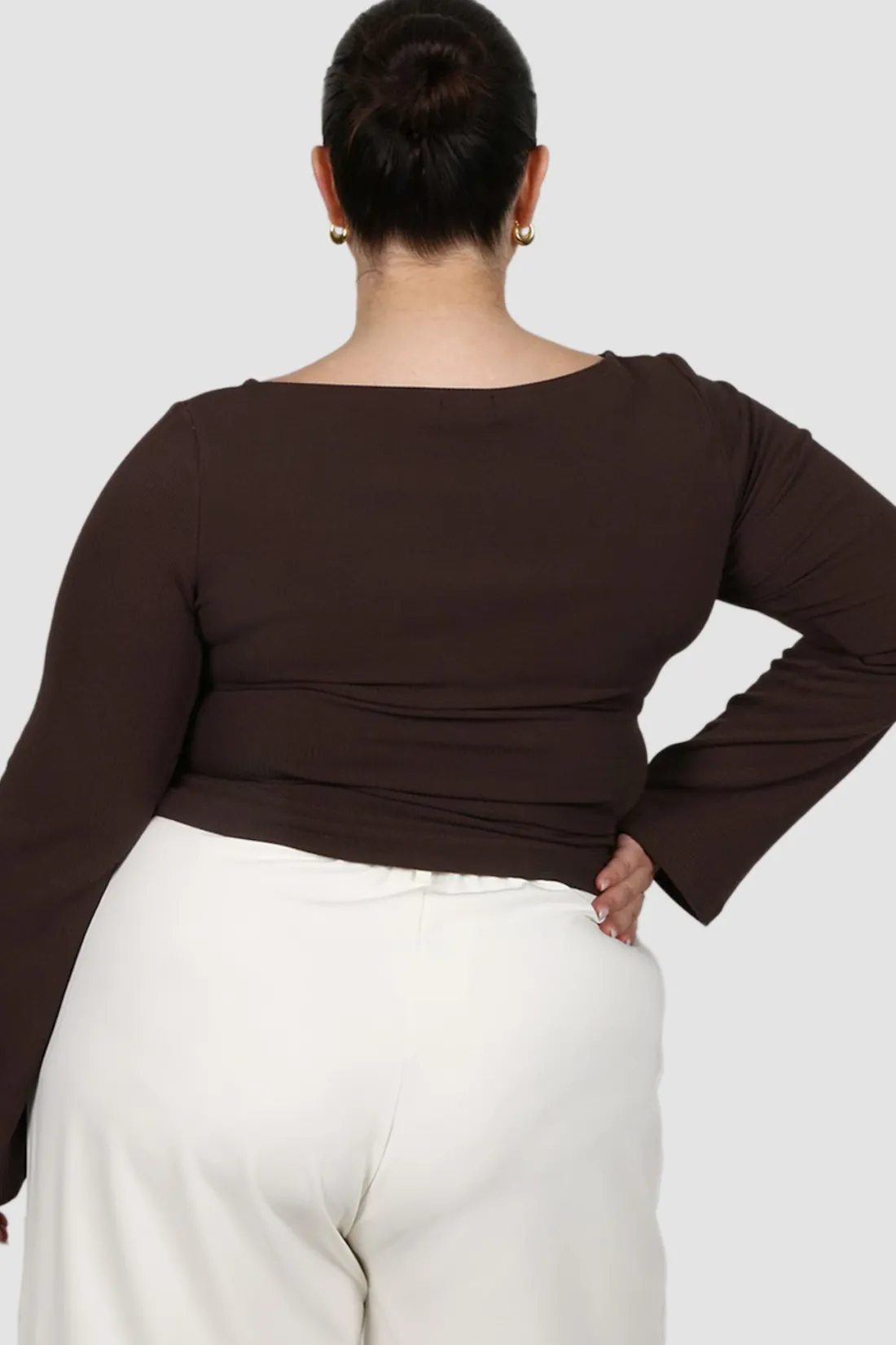 dakota_ribbed_top_espresso_2.webp Fayt Tops | Jackets, Knits & Coats | DAKOTA RIBBED TOP ESPRESSO