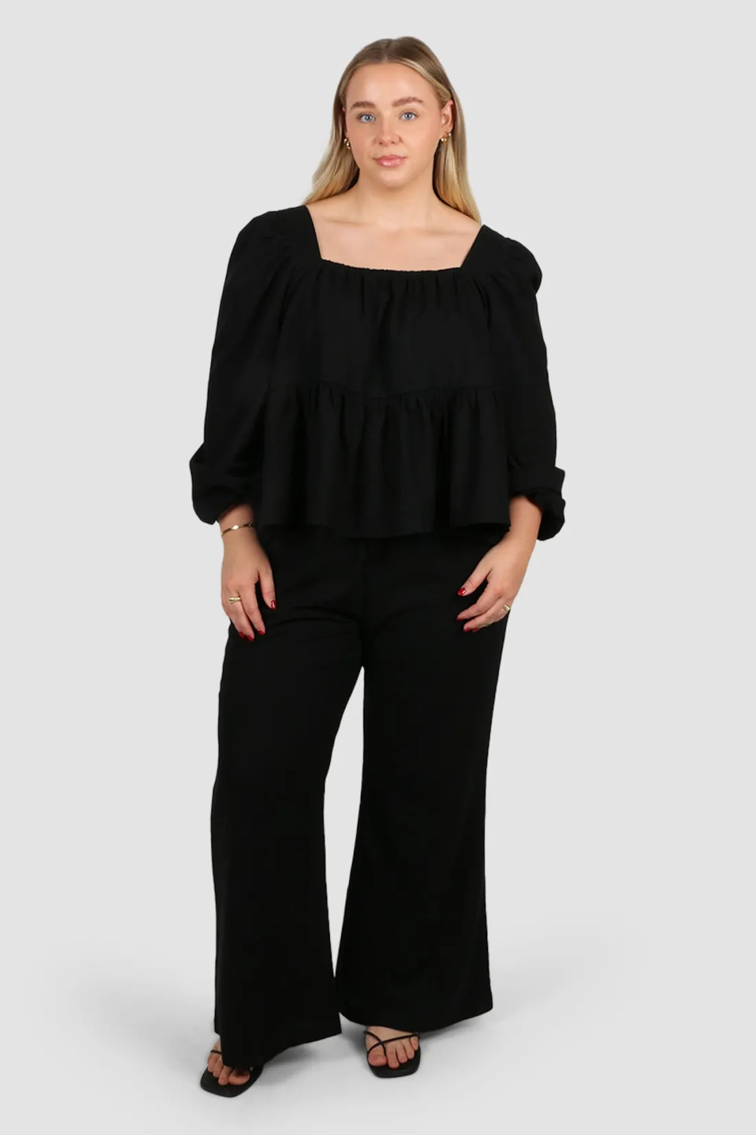 Fayt Tops | Sets | ELARA TOP BLACK