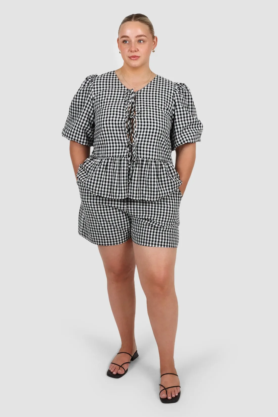 fawn_top_bw_gingham_6.webp Fayt Tops | Sets | FAWN TOP B&W GINGHAM