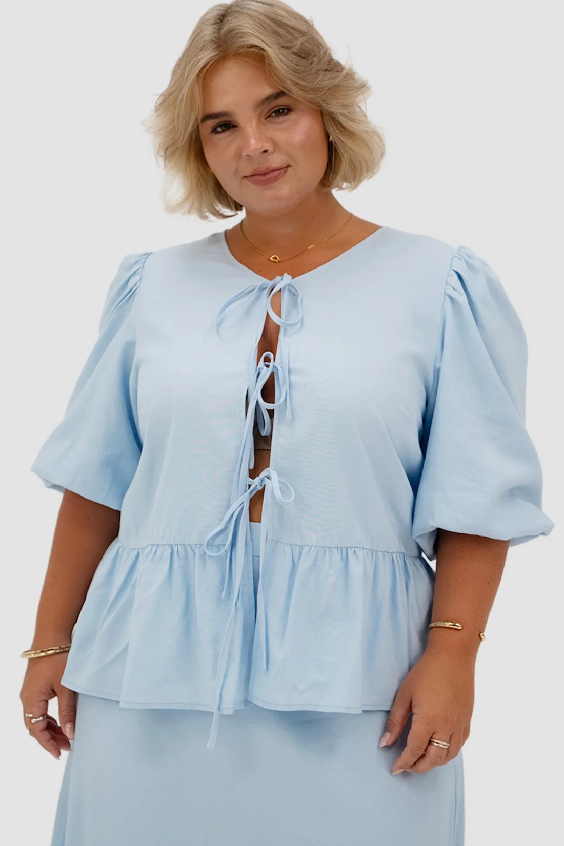 Fayt Tops | FAWN TOP SOFT BLUE