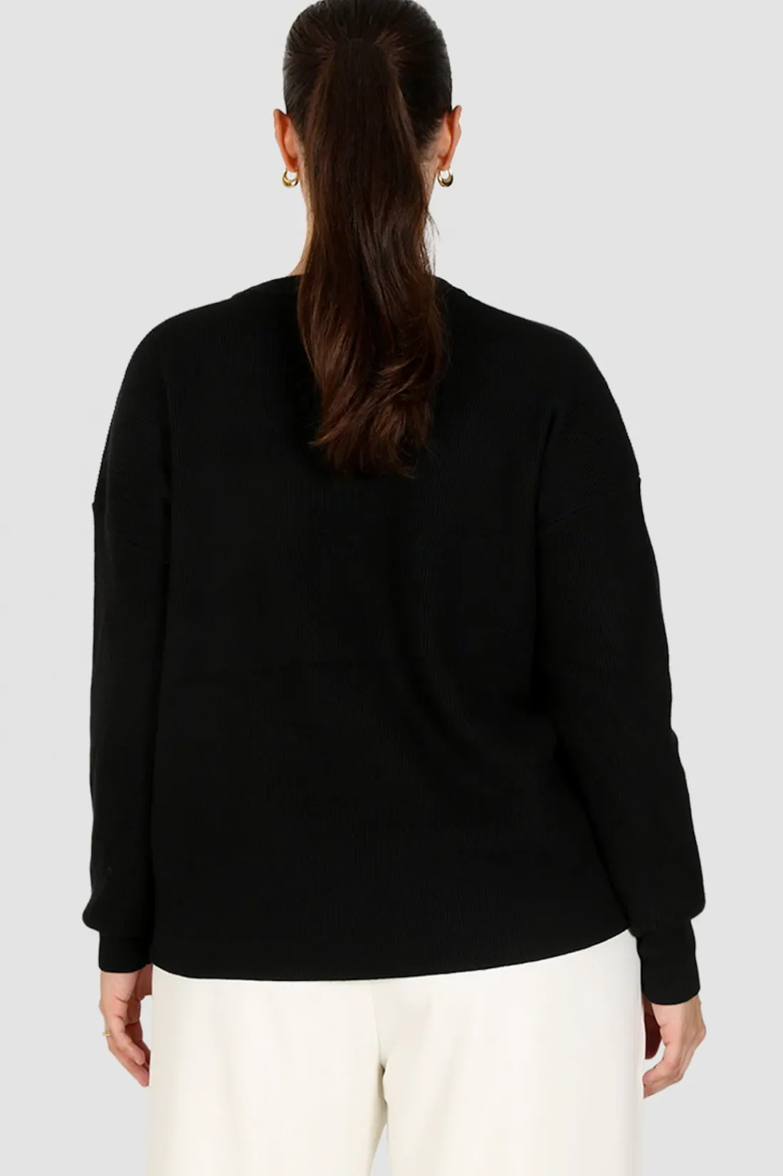 fayt_knit_sweater_black_4.webp Fayt Tops | Sweaters & Knits | KNIT SWEATER BLACK