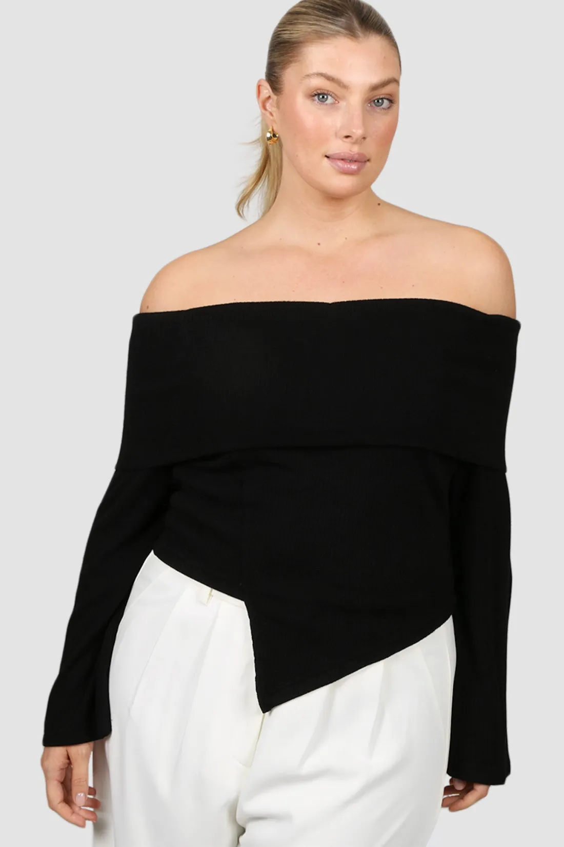 kendall_knit_top_black_4.webp Fayt Tops | Jackets, Knits & Coats | KENDALL KNIT TOP BLACK