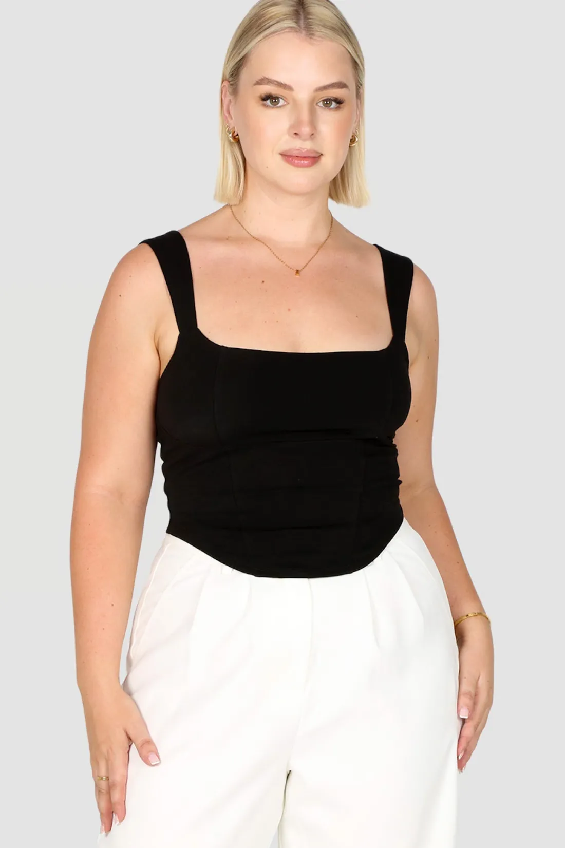 Fayt Tops | LEYNA TOP BLACK