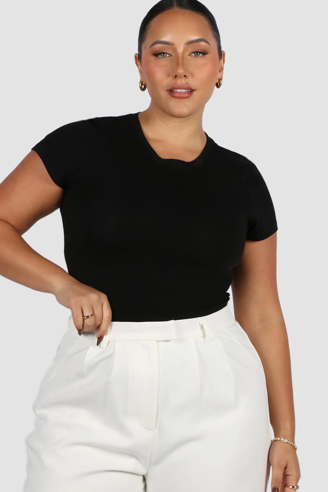 Fayt Tops | LIGHT BUTTERY TEE BLACK