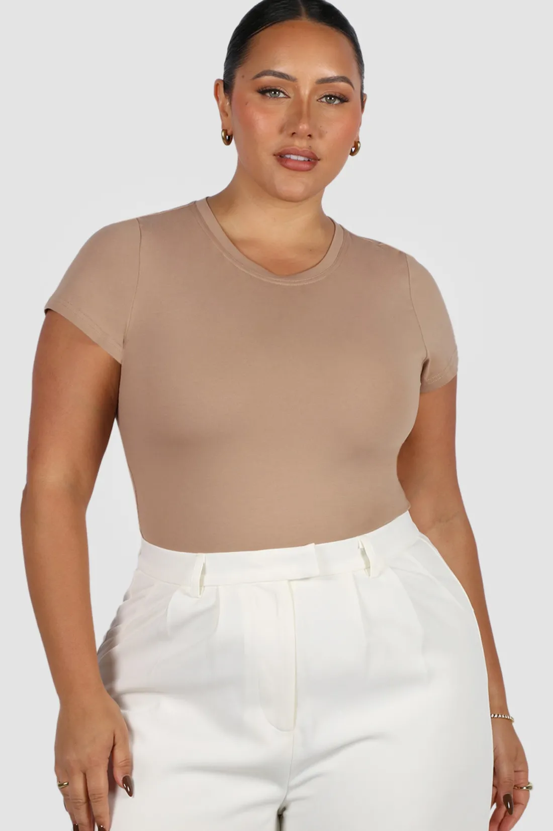 Fayt Tops | LIGHT BUTTERY TEE NEUTRAL