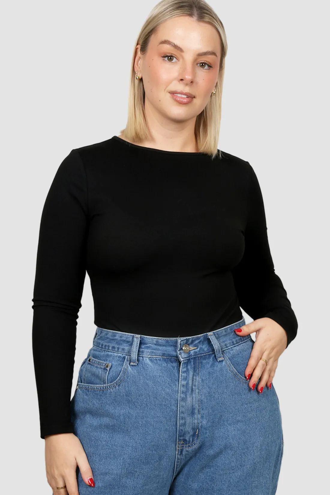 Fayt Tops | L/S BODYSUIT BLACK