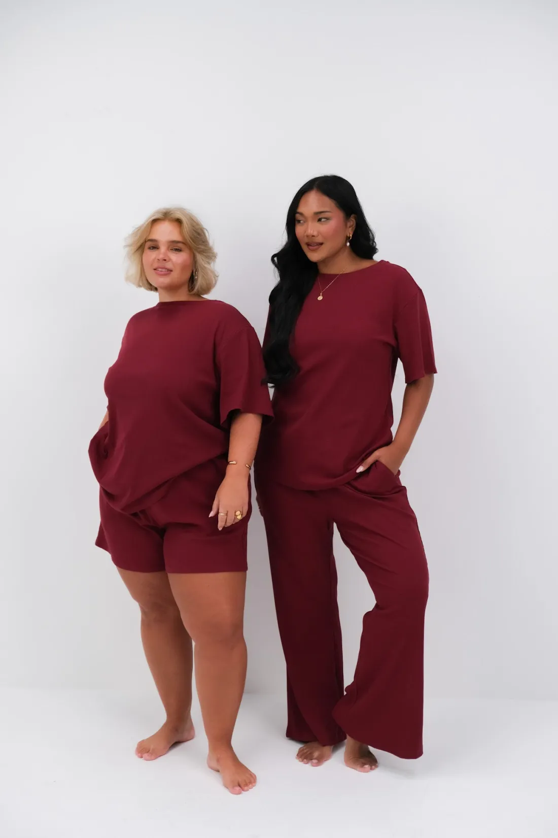 Fayt Tops | Sets | NOLYN RIB TEE WINE