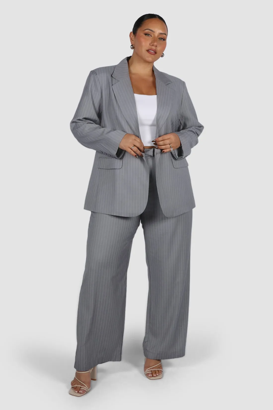 porscha_blazer_light_grey_pinstripe_6.webp Fayt Tops | Jackets, Knits & Coats | PORSCHA BLAZER LIGHT GREY PINSTRIPE