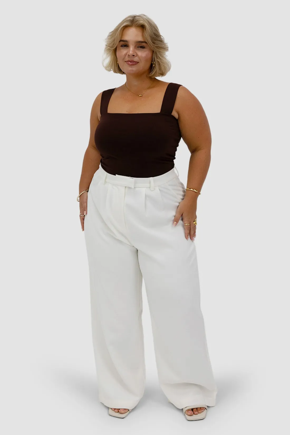 Fayt Tops | QUINN FULL LENGTH TOP CHOCOLATE
