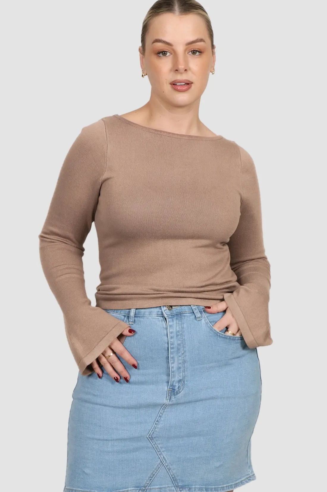 rae_knit_top_mocha_3.webp Fayt Tops | Jackets, Knits & Coats | RAE KNIT TOP MOCHA