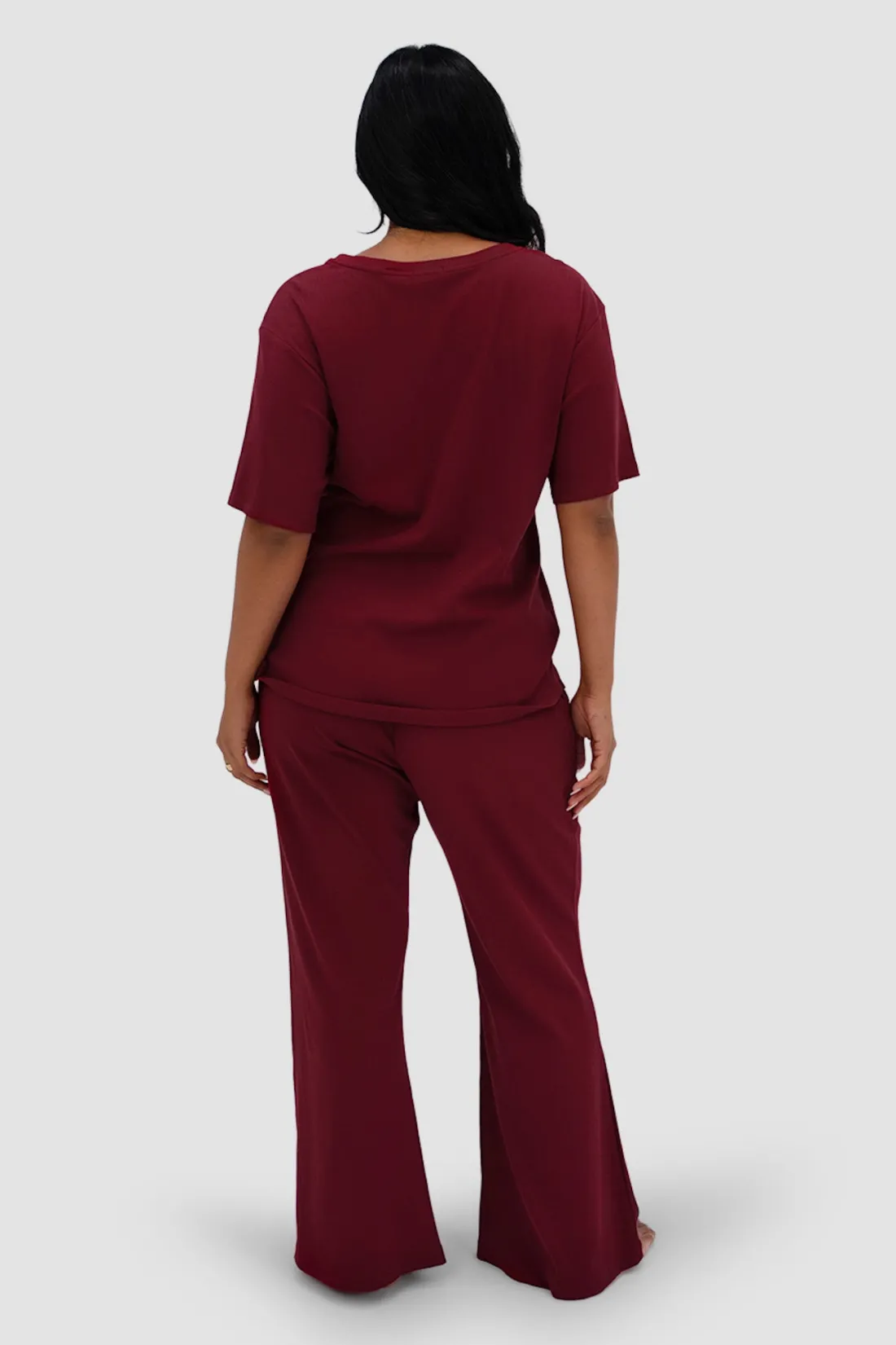 rayln_rib_pants_wine_2.webp Fayt Sets | RAYLN RIB PANTS WINE