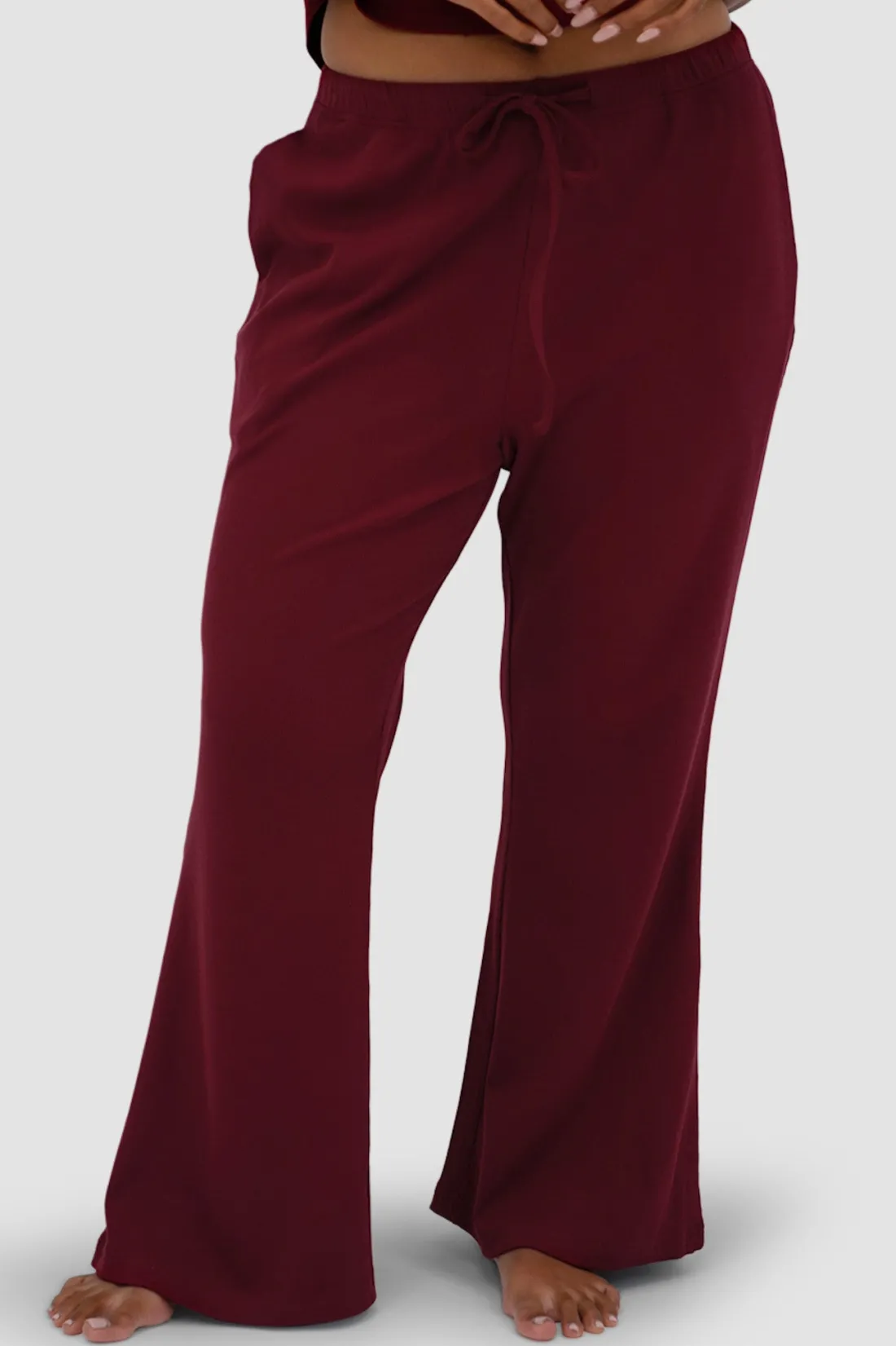 rayln_rib_pants_wine_3.webp Fayt Sets | RAYLN RIB PANTS WINE