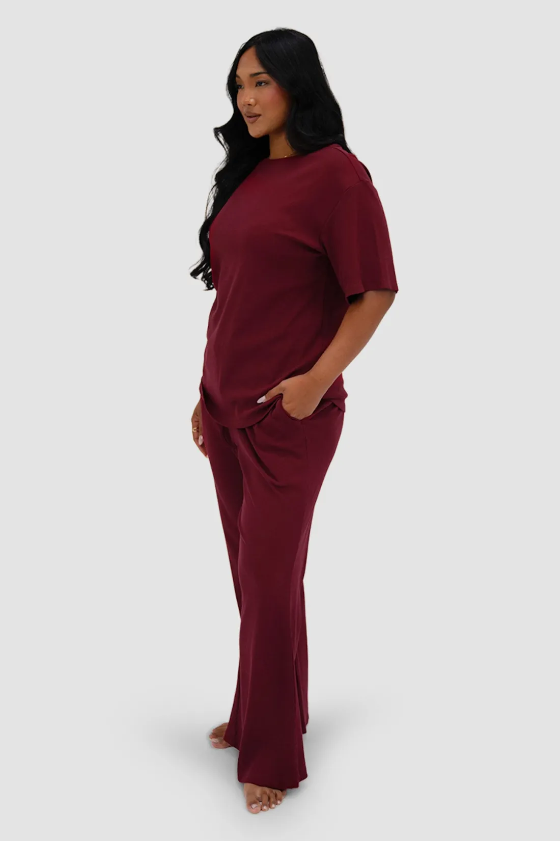 rayln_rib_pants_wine_4.webp Fayt Sets | RAYLN RIB PANTS WINE