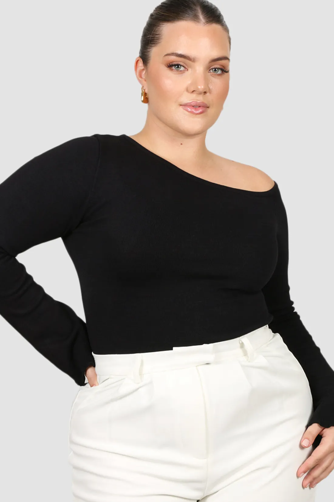 Fayt Tops | Jackets, Knits & Coats | RYLIE KNIT TOP BLACK