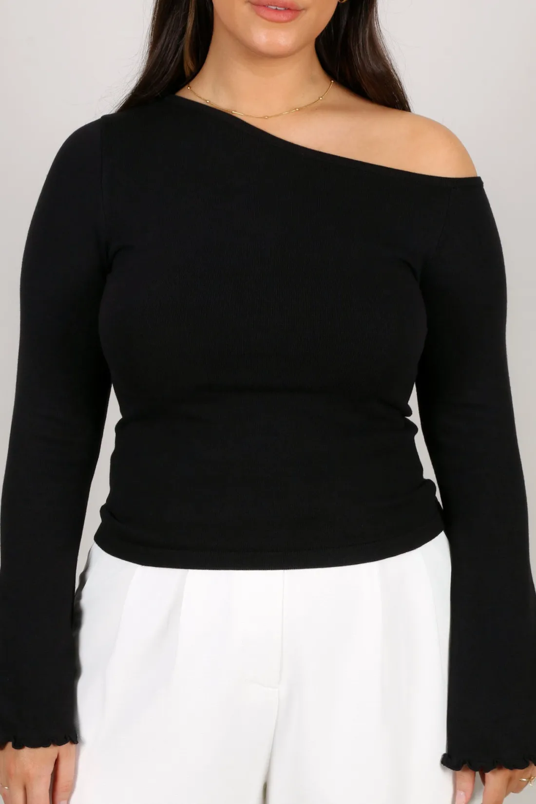 rylie_knit_top_black_4.webp Fayt Tops | Jackets, Knits & Coats | RYLIE KNIT TOP BLACK