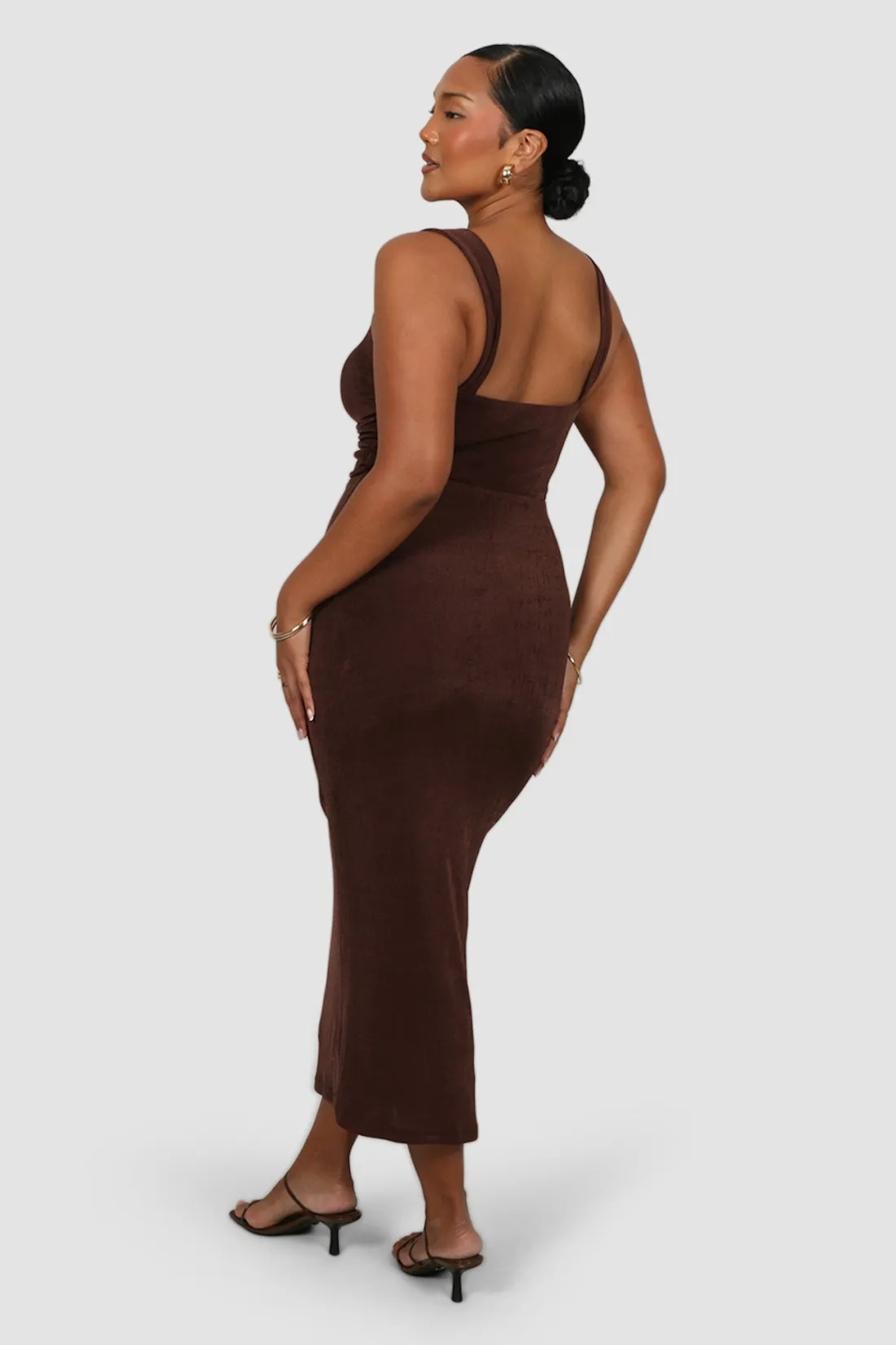 sascha_dress_espresso_5.webp Fayt Dresses | Dresses | SASCHA DRESS ESPRESSO