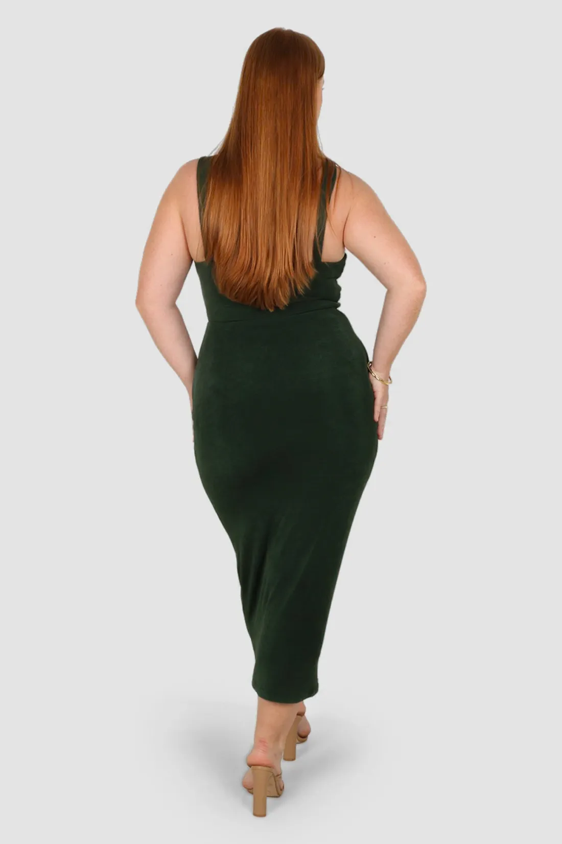 sascha_dress_pine_2.webp Fayt Dresses | Dresses | SASCHA DRESS PINE