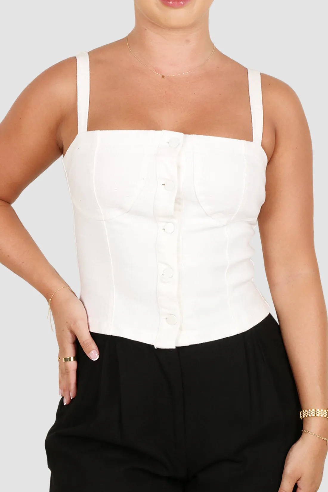 siren_denim_top_white_5.webp Fayt Denim | Jeans | SIREN DENIM TOP WHITE