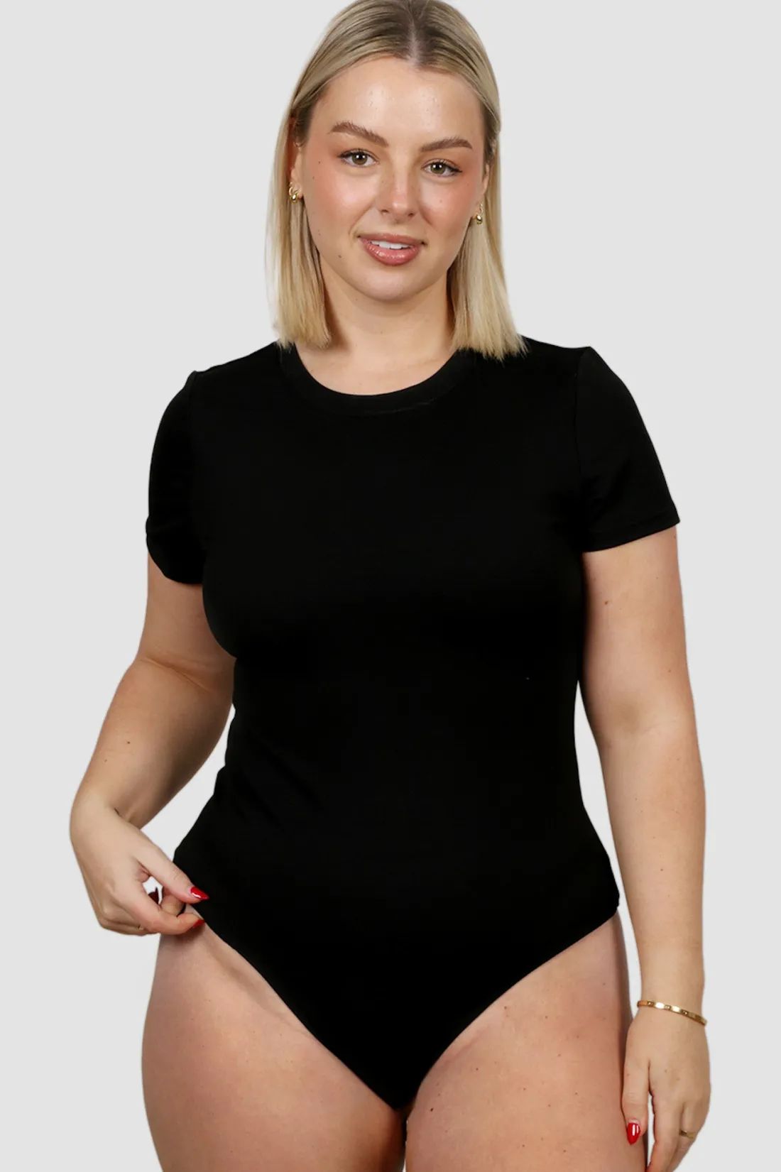 Fayt Tops | S/S BODYSUIT BLACK