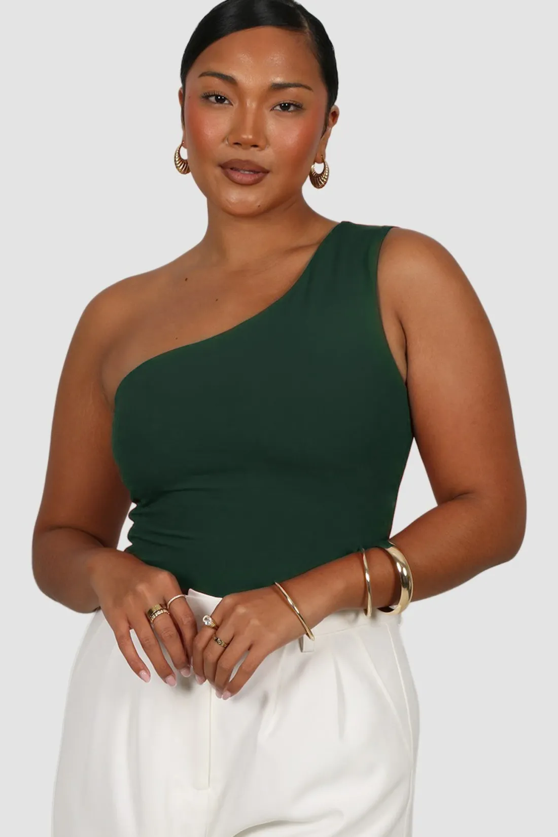 sullivan_one_shoulder_top_deep_green_6.webp Fayt Tops | SULLIVAN ONE SHOULDER TOP DEEP GREEN